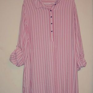 Time and tru  size20 peach/white dress